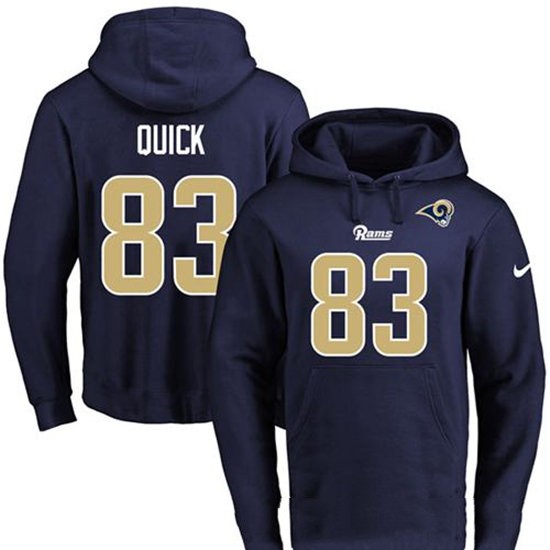 Nike Rams 83 Brian Quick Navy Men's Pullover Hoodie