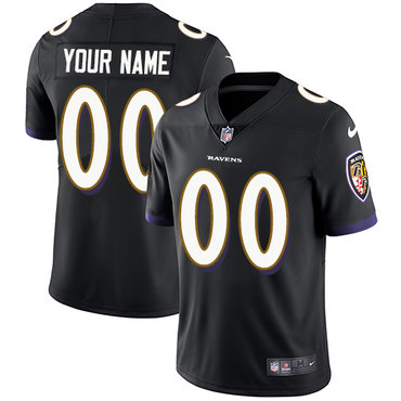 Nike Ravens Black Men's Customized Vapor Untouchable Player Limited Jersey