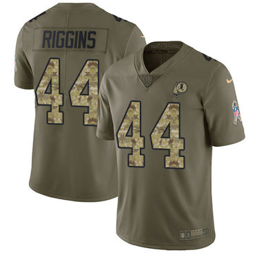 Nike Redskins #44 John Riggins Olive Camo Youth Stitched NFL Limited 2017 Salute to Service Jersey