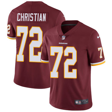 Nike Redskins #72 Geron Christian Burgundy Red Team Color Men's Stitched NFL Vapor Untouchable Limited Jersey