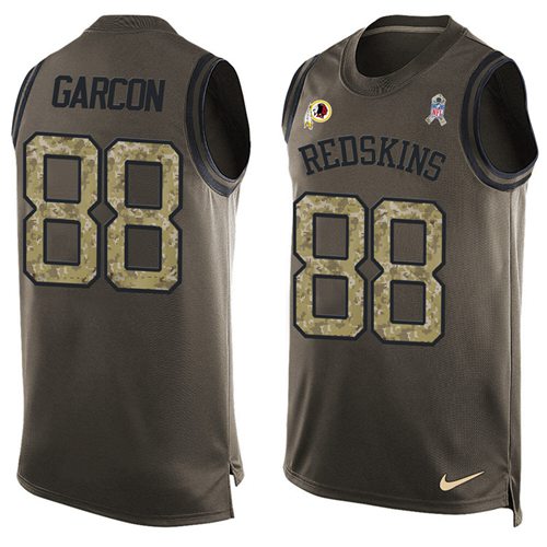 Nike Redskins #88 Pierre Garcon Green Men's Stitched NFL Limited Salute To Service Tank Top Jersey