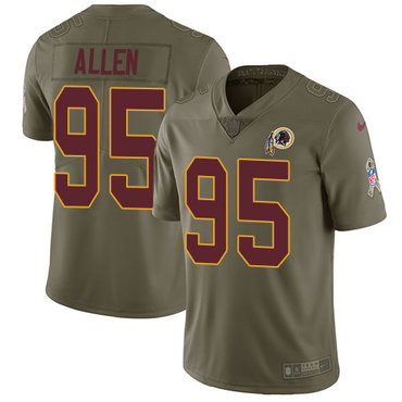 Nike Redskins #95 Jonathan Allen Olive Youth Stitched NFL Limited 2017 Salute to Service Jersey