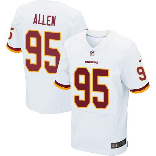 Nike Redskins #95 Jonathan Allen White Men's Stitched NFL Elite Jersey