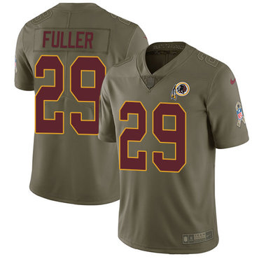 Nike Redskins 29 Kendall Fuller Olive Salute To Service Limited Jersey