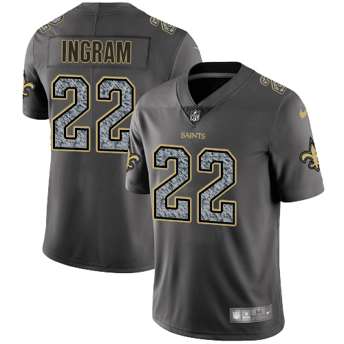 Nike Saints #22 Mark Ingram Gray Static Men's NFL Vapor Untouchable Game Jersey