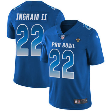 Nike Saints #22 Mark Ingram II Royal Women's Stitched NFL Limited NFC 2018 Pro Bowl Jersey