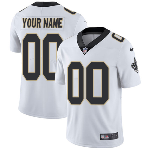 Nike Saints White Men's Customized Vapor Untouchable Player Limited Jersey
