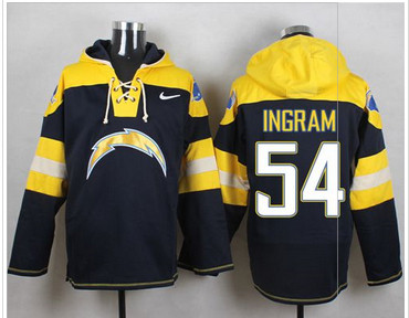 Nike San Diego Chargers #54 Melvin Ingram Navy Blue Player Pullover NFL Hoodie