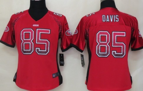Nike San Francisco 49ers #42 Ronnie Lott Drift Fashion Red Womens Jersey 