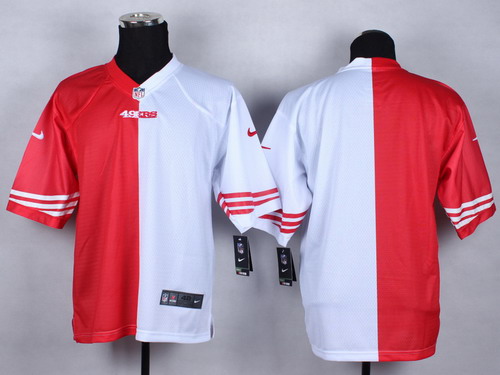 Nike San Francisco 49ers Blank Red_White Two Tone Elite Jersey