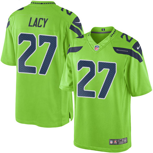 Nike Seahawks #27 Eddie Lacy Green Youth Stitched NFL Limited Rush Jersey