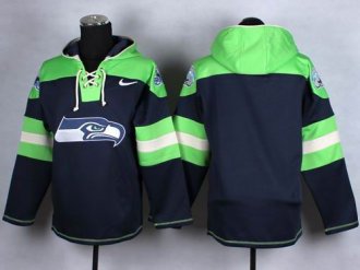 Nike Seattle Seahawks Blank Navy Blue Player Pullover NFL Hoodie