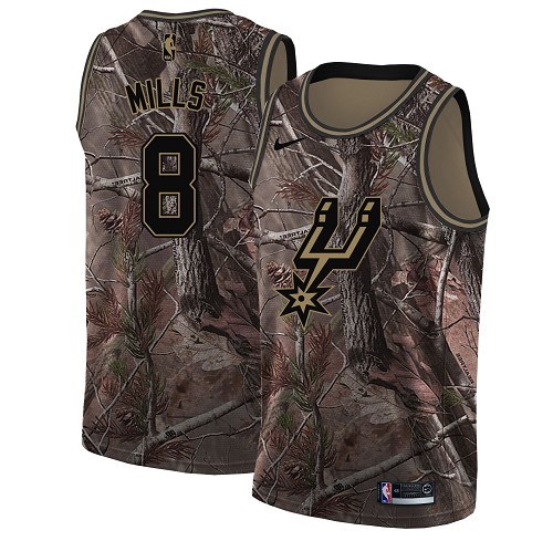 Nike Spurs #8 Patty Mills Camo Youth NBA Swingman Realtree Collection Jersey