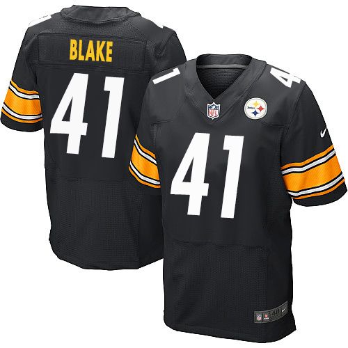 Nike Steelers #41 Antwon Blake Black Team Color Men's Stitched NFL Elite Jersey