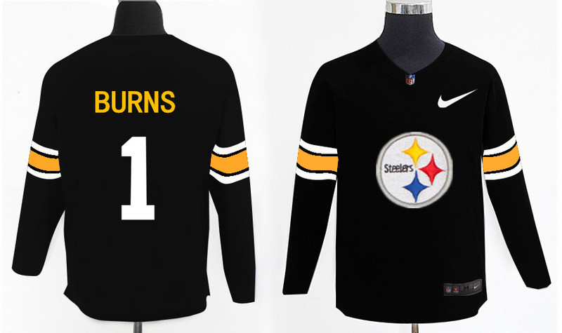 Nike Steelers 1 Artie Burns Black Knit Sweater