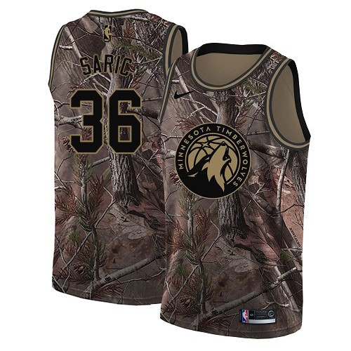 Nike Timberwolves #36 Dario Saric Camo NBA Swingman Realtree Collection Jersey