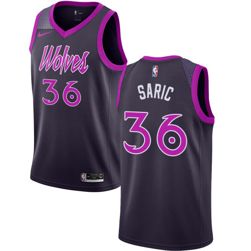 Nike Timberwolves #36 Dario Saric Purple NBA Swingman City Edition 2018 19 Jersey