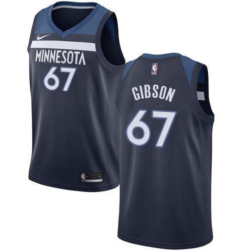 Nike Timberwolves #67 Taj Gibson Navy Blue NBA Swingman Icon Edition Jersey