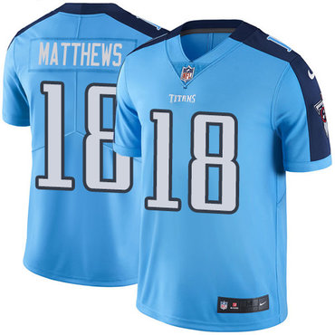 Nike Titans #18 Rishard Matthews Light Blue Team Color Youth Stitched NFL Vapor Untouchable Limited Jersey