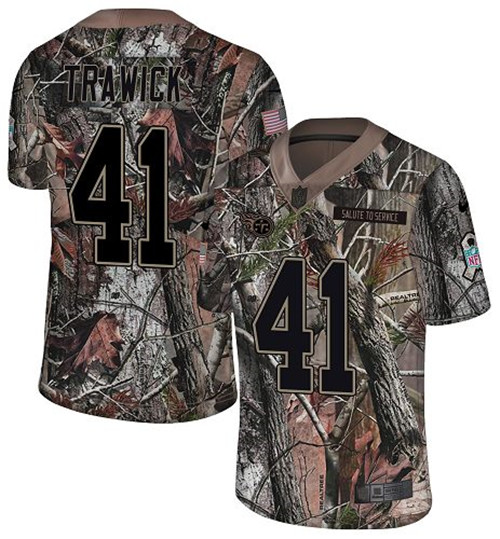 Nike Titans #41 Brynden Trawick Camo Men's Stitched NFL Limited Rush Realtree Jersey