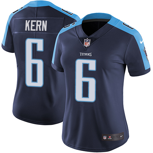 Nike Titans #6 Brett Kern Navy Blue Alternate Women's Stitched NFL Vapor Untouchable Limited Jersey