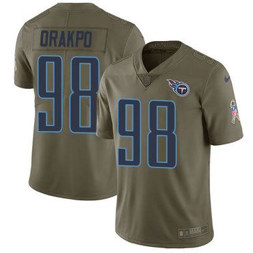Nike Titans #98 Brian Orakpo Olive Youth Stitched NFL Limited 2017 Salute to Service Jersey