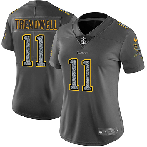 Nike Vikings #11 Laquon Treadwell Gray Static Women's NFL Vapor Untouchable Game Jersey