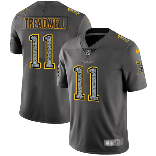 Nike Vikings #11 Laquon Treadwell Gray Static Youth NFL Vapor Untouchable Game Jersey