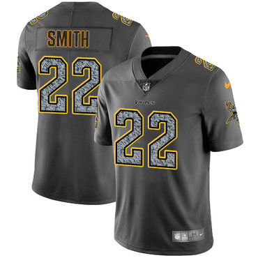 Nike Vikings #22 Harrison Smith Gray Static Youth NFL Vapor Untouchable Game Jersey