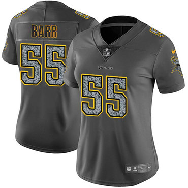 Nike Vikings #55 Anthony Barr Gray Static Women's NFL Vapor Untouchable Game Jersey