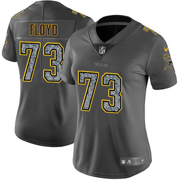 Nike Vikings #73 Sharrif Floyd Gray Static Women's NFL Vapor Untouchable Game Jersey