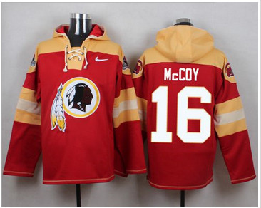 Nike Washington Redskins #16 Colt McCoy Burgundy Red Player Pullover NFL Hoodie