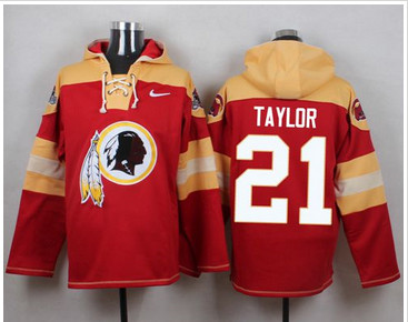 Nike Washington Redskins #21 Sean Taylor Burgundy Red Player Pullover NFL Hoodie