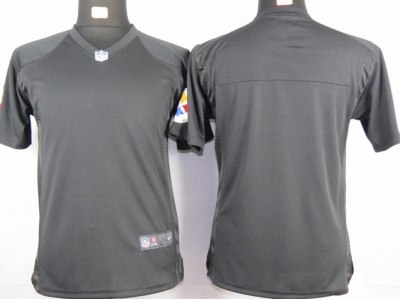 NEW Youth Pittsburgh Steelers Blank Black Portrait Fashion Game Jerseys