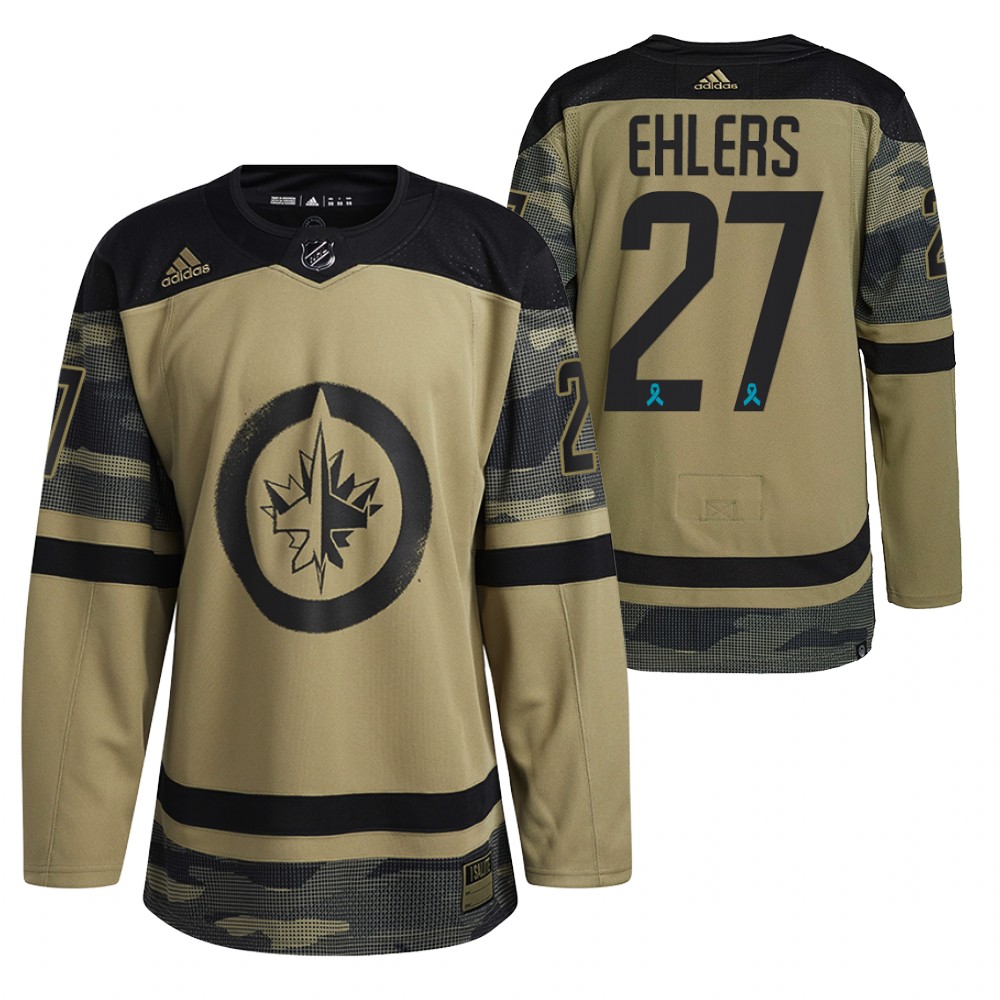 Nikolaj Ehlers Jersey Winnipeg Jets Canadian Armed Force Camo 2021 CAF Night