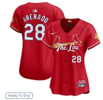 Nolan Arenado St. Louis Cardinals Nike Women's 2024 City Connect Limited Player Jersey - Red