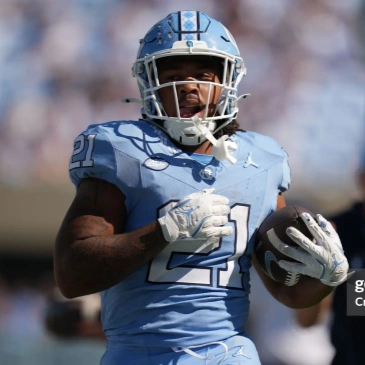 North Carolina Tar Heels #21 Davion Gause 2023 Blue F.U.S.E. College Football Game Jersey 