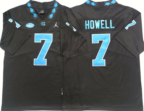 North Carolina Tar Heels Black #7 HOWELL