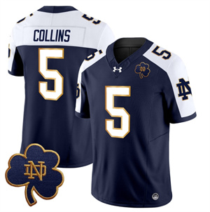 Notre Dame Fighting Irish 2024 Vapor Limited Football  Jersey V3 - All Stitched ALTERNATE #5 BEAUX COLLINS