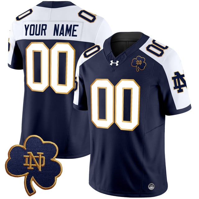 Notre Dame Fighting Irish 2025 Vapor Limited Custom Jersey V3 navy alternate