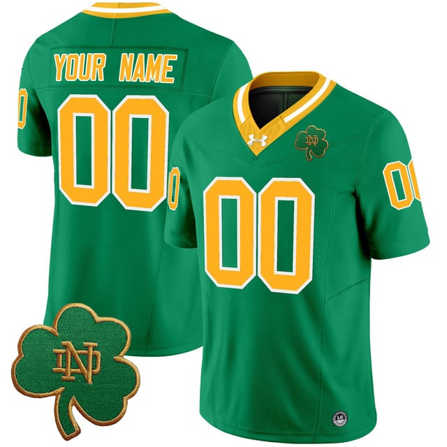 Notre Dame Fighting Irish 2025 Vapor Limited Custom Jersey V3 throwback