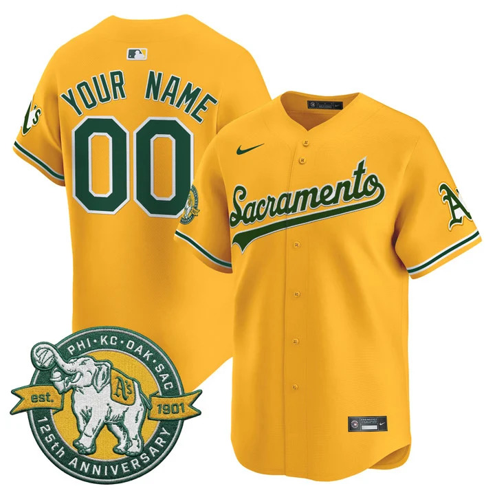 OAKLAND ATHLETICS 'SACRAMENTO EDITION' VAPOR PREMIER LIMITED CUSTOM JERSEY