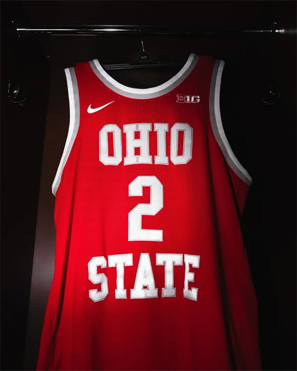 Ohio State Buckeyes #2 Bruce Thornton Scarlet 1990s Throwback Basketball Jersey 