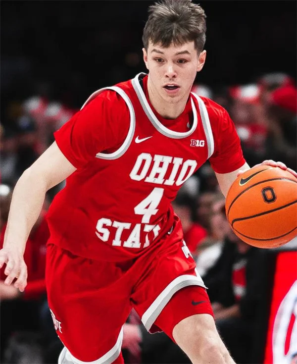 Ohio State Buckeyes #4 Gabe Cupps Scarlet 1990s Throwback Basketball Jersey 