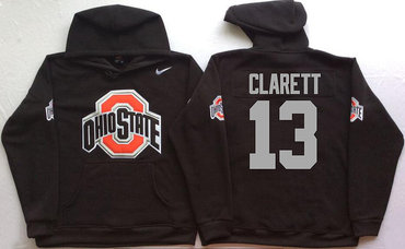 Ohio State Buckeyes 13 Maurice Clarett Black Men's Pullover Hoodie