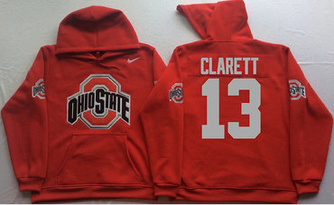 Ohio State Buckeyes 13 Maurice Clarett Red Men's Pullover Hoodie