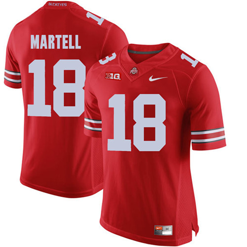 Ohio State Buckeyes 18 Tate Martell Red College Football Jersey