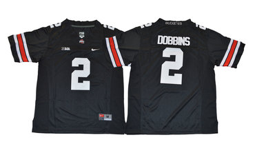 Ohio State Buckeyes 2 J.K. Dobbins Black College Football Jersey