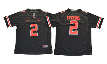 Ohio State Buckeyes 2 J.K. Dobbins Black College Football Jersey
