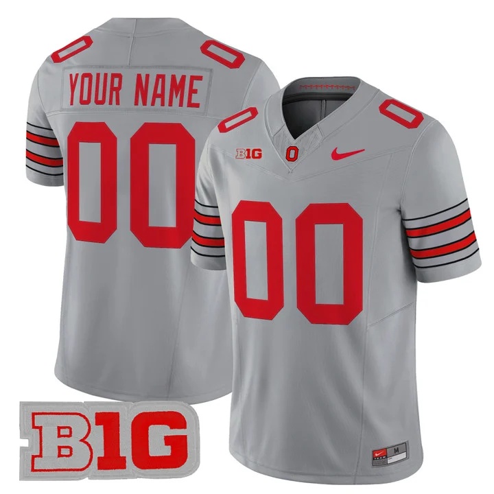 Ohio State Buckeyes 2026 Tunnel Vision Vapor Limited Custom Jersey GRAY